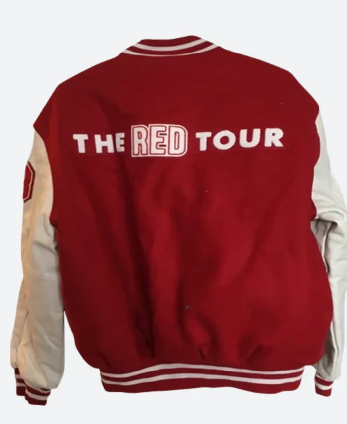 Taylor Swift The Red Tour Letterman Varsity Jacket back Image