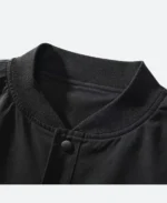 Techwear Skulls Varsity Bomber Jacket Close Up Image