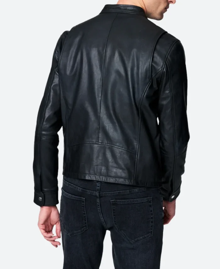 Ted Lasso Roy Kent Leather Jacket Back Image
