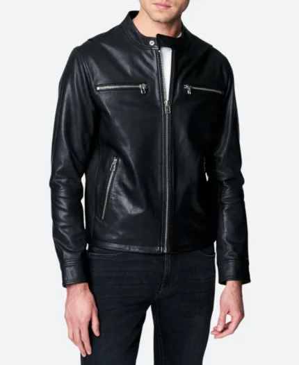 Ted Lasso Roy Kent Leather Jacket Front Image
