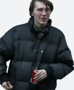 The Batman Riddler Puffer Jacket Actor Image
