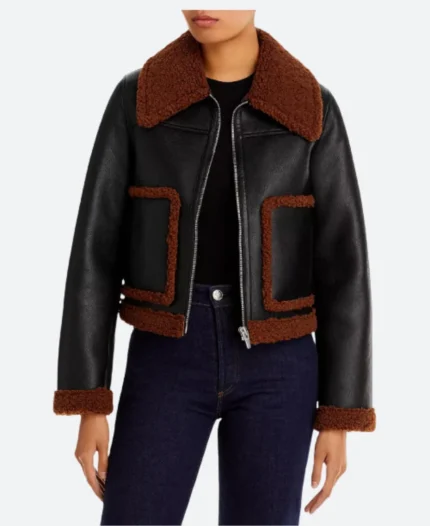 The Equalizer S05 Melody 'Mel' Bayani Leather Jacket Front Image