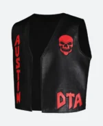 WWE Steve Austin DTA Stone Cold Leather Vest Front Image.webp