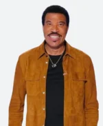 American Idol S22 Lionel Richie Suede Leather Jacket Full Image