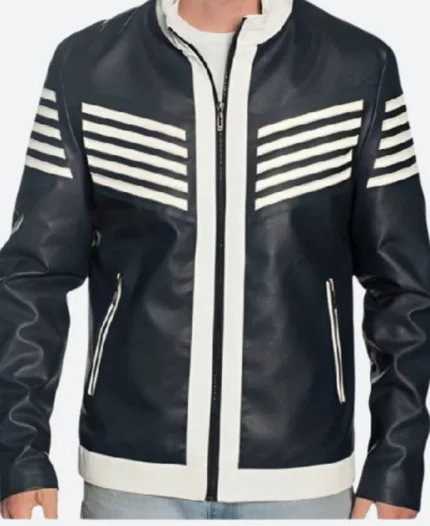 American Idol S23 Desmond Roberts Leather Jacket Front Image