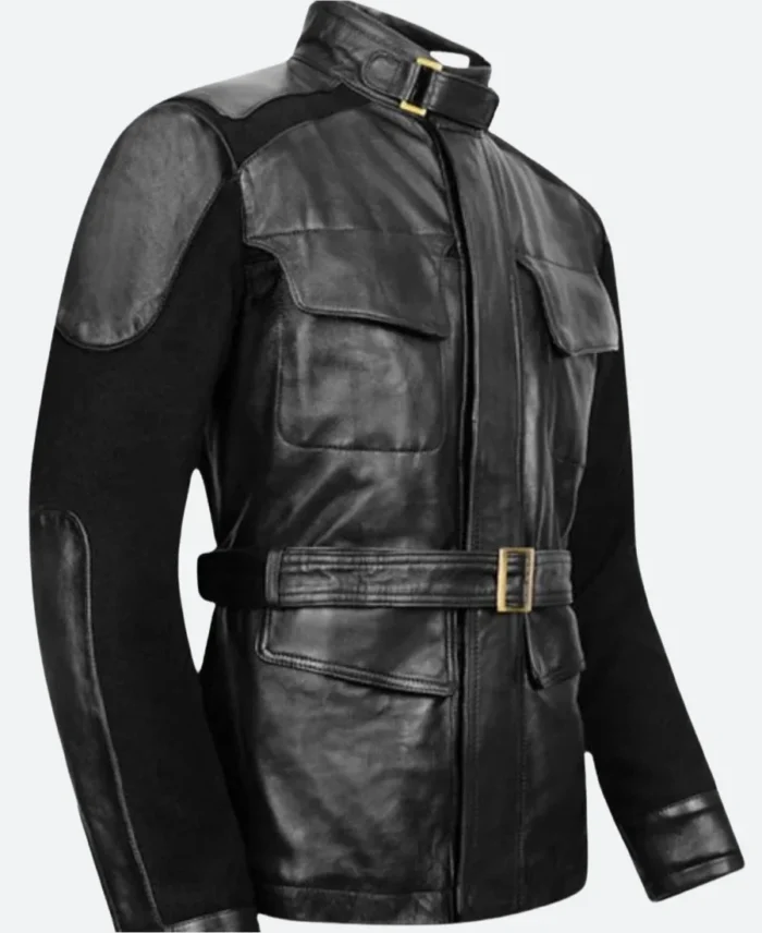 Avengers Age Of Ultron Nick Fury Leather Jacket Front Image