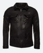 Breaking Bad S04 Jesse Pinkman Leather Jacket Front Image