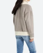Catch LA Maddie Ziegler Fur Suede Jacket Back Image