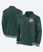 Colorado Rockies Green Bomber Jacket Front & Back Image