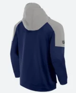 Columbus Blue Jackets Zipper Hoodie Back Image