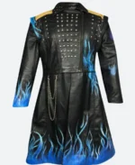 Descendants 3 Hades Studded Leather CoatBAck Image