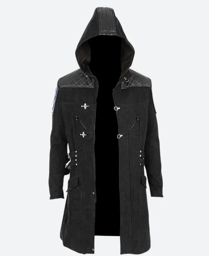 Devil May Cry 5 Nero Hooded Coat Black Front Image