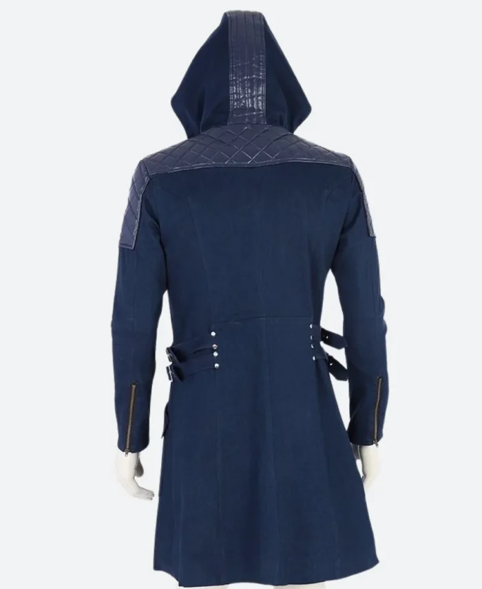 Devil May Cry 5 Nero Hooded Coat Blue Back Image