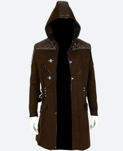 Devil May Cry 5 Nero Hooded Coat Brown Back Image