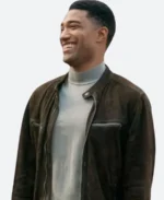 FBI International Andre Raines Suede Leather Jacket