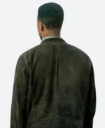 FBI International Andre Raines Suede Leather Jacket Back Image