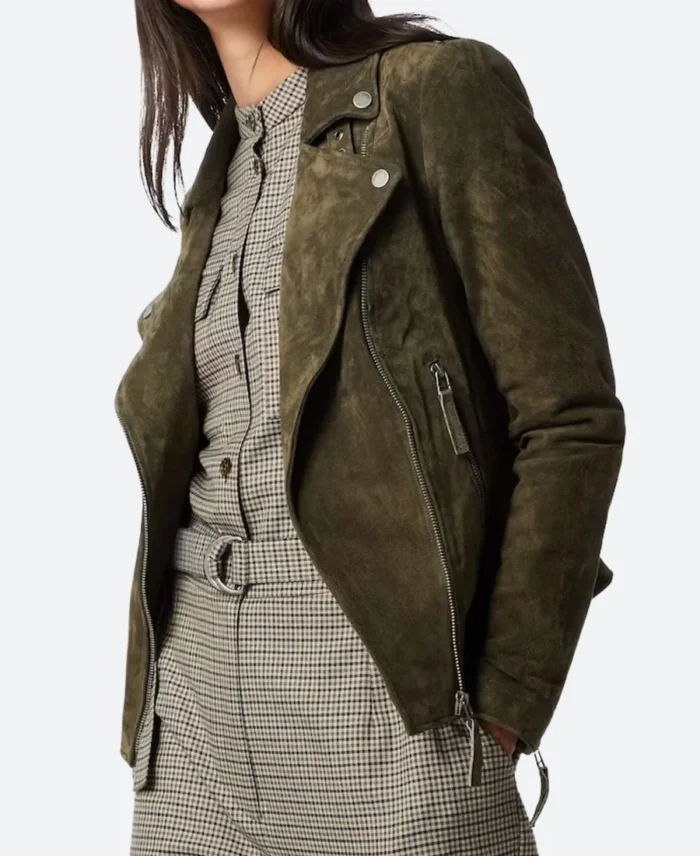 FBI International S2 Jamie Kellett Suede Leather Jacket