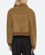 FBI Most Wanted S06 SA Nina Chase Suede Leather Jacket Back Image