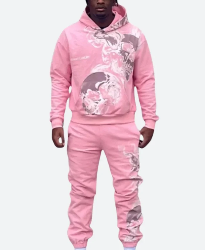 Gateway Luxury Tracksuit Pink Front Image