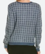 Grosse Pointe Garden Society Patty Check Cardigan Back Image