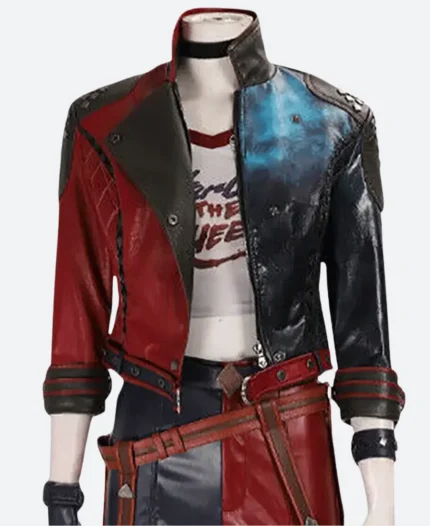 Harley Quinn Kill The Justice League Leather Jacket Front Image
