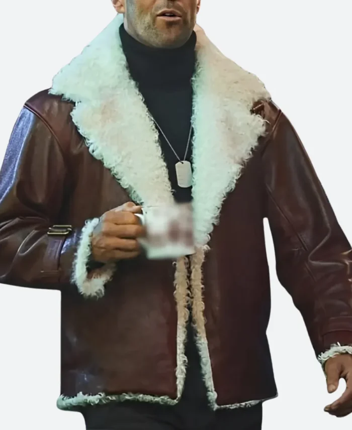 Holiday Ops 2025 Jason Statham Leather Jacket Actor Image