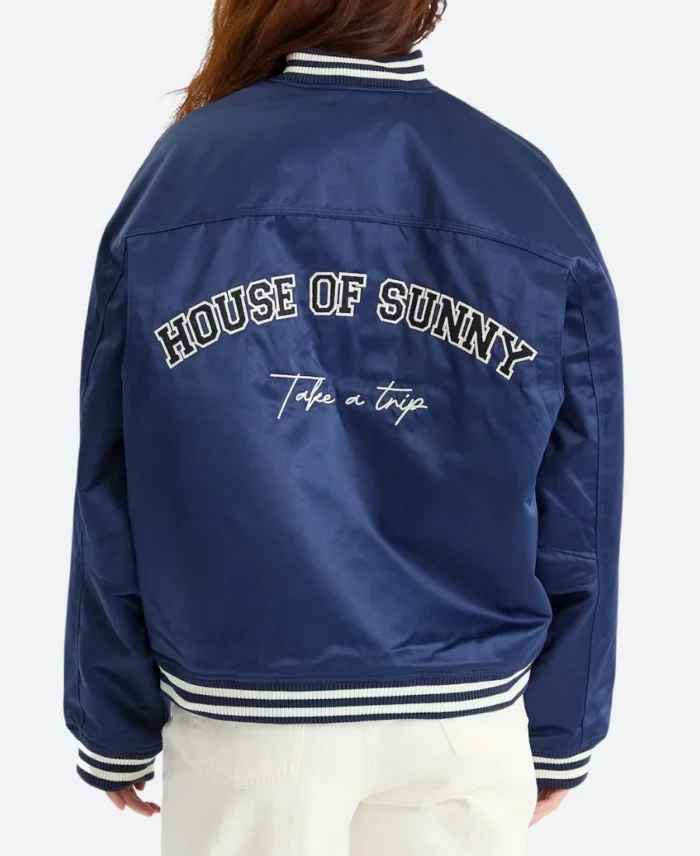 House Of Sunny Varsity Jacket Back Image