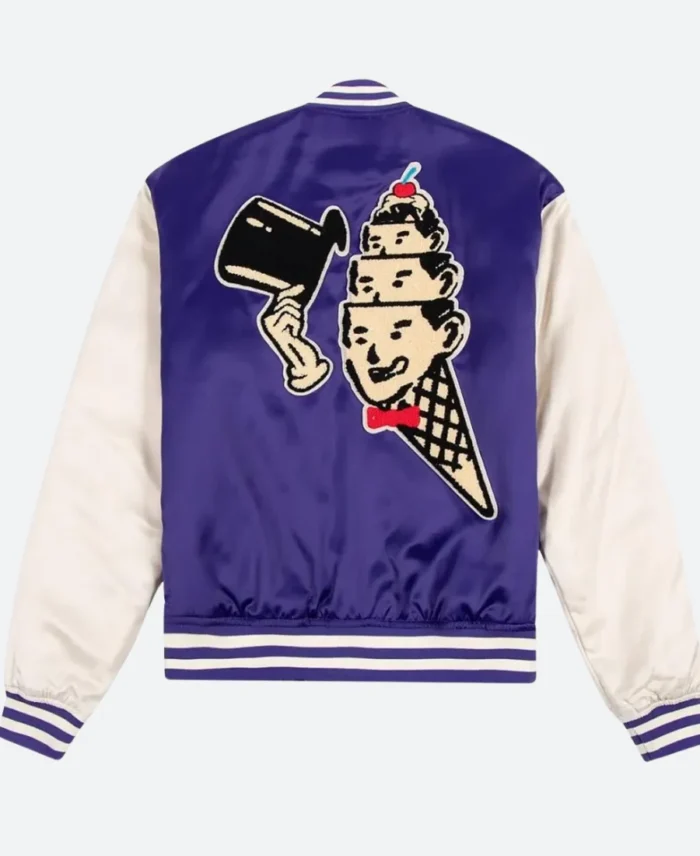 Ice Cream Hoodini Varsity Jacket Black Front Image