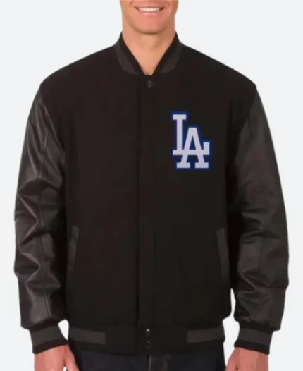 LA Dodgers Black Varsity Jacket