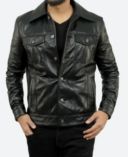 Marlon Wayans_ Good Grief Leather Jacket Front Image