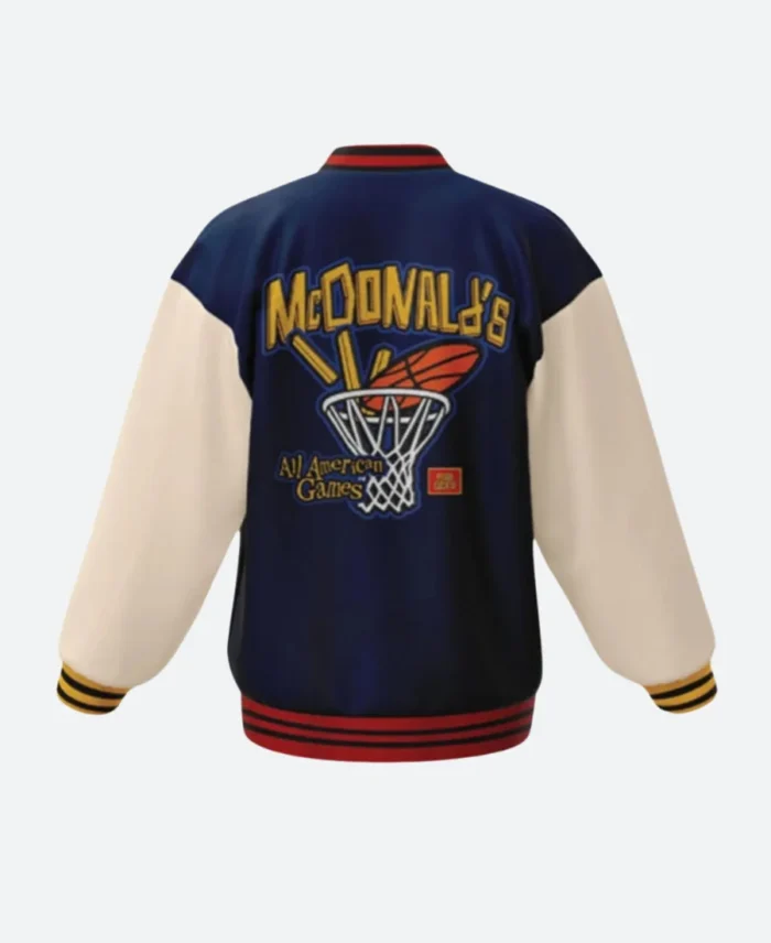 McDonalds All American Games Letterman Varsity Jacket Back Image