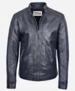 Mens Biker Leather JacketFront Image