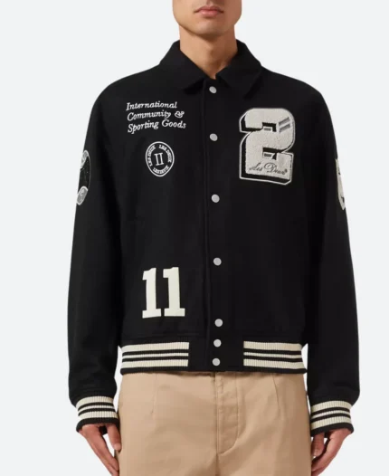 NYC 2025 Patty Mills Varsity Jacket Front Image