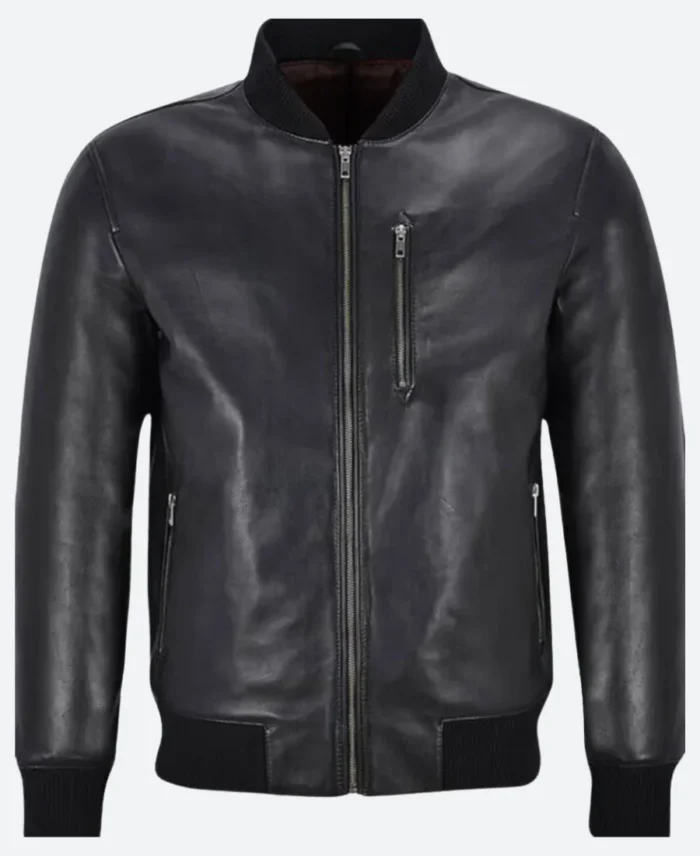 Ncis S21 Nick Torres Leather Jacket Front Image