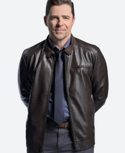 Nelly Knows Mysteries 2024 Michael Hogan Leather Jacket Front Image