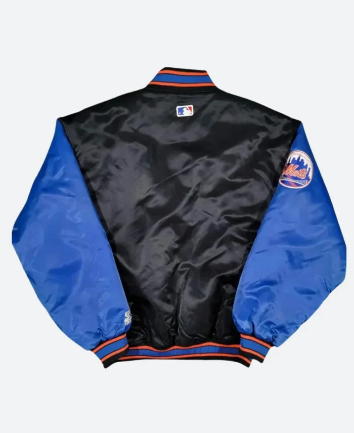 New York Mets 90s Letterman Varsity Jacket back Image