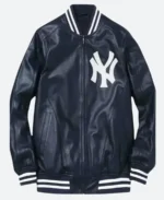 New York Yankees Leather Jacket Front Image