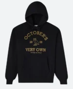 OVO X Collegiate Hoodie Front Black Image