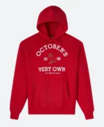 OVO X Collegiate Hoodie Front Red Image