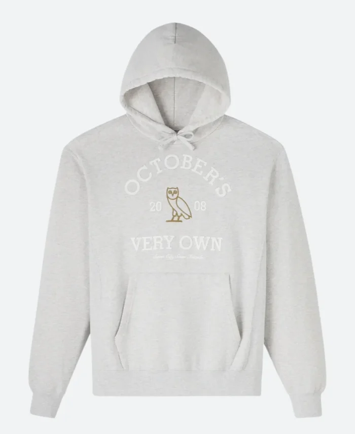 OVO X Collegiate Hoodie Front grey Image
