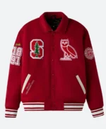 OVO X Stanford University Varsity Jacket Front Image