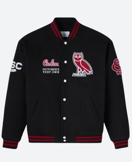 OVO X Uconn Huskies Varsity Jacket Front Image
