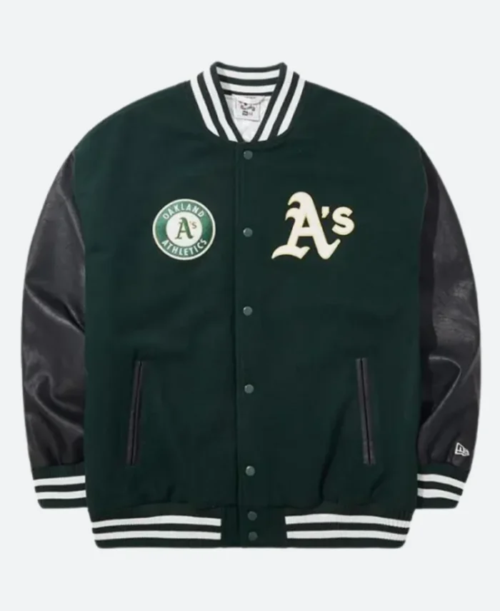 Oakland Athletics Varsity Jacket Front Image
