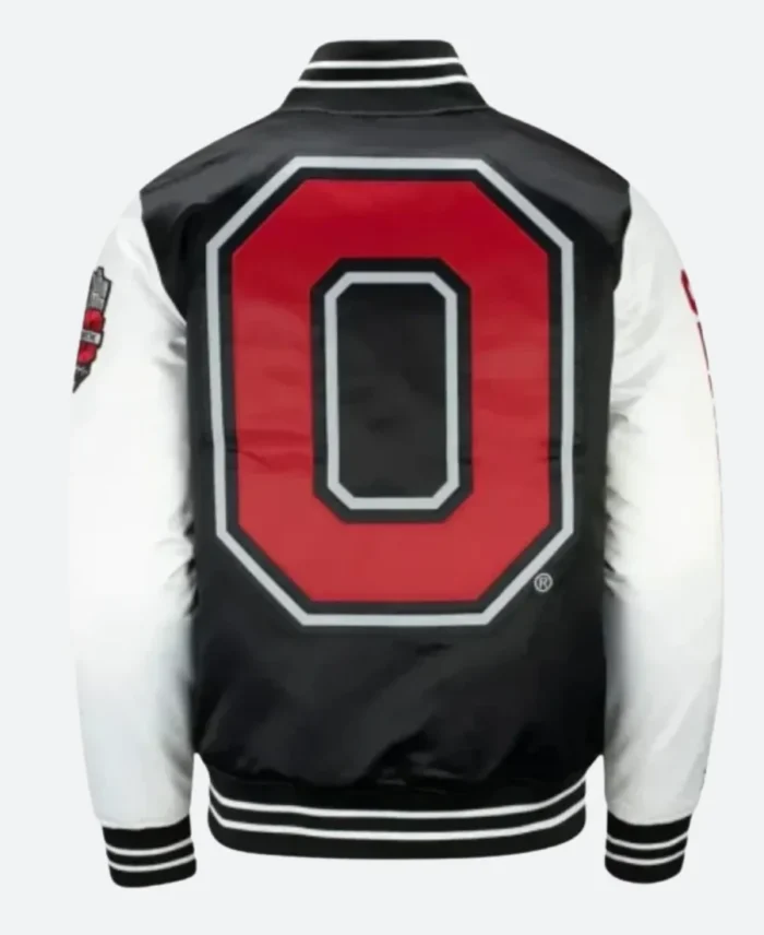 Ohio State Buckeyes Letterman Varsity Jacket Back Image
