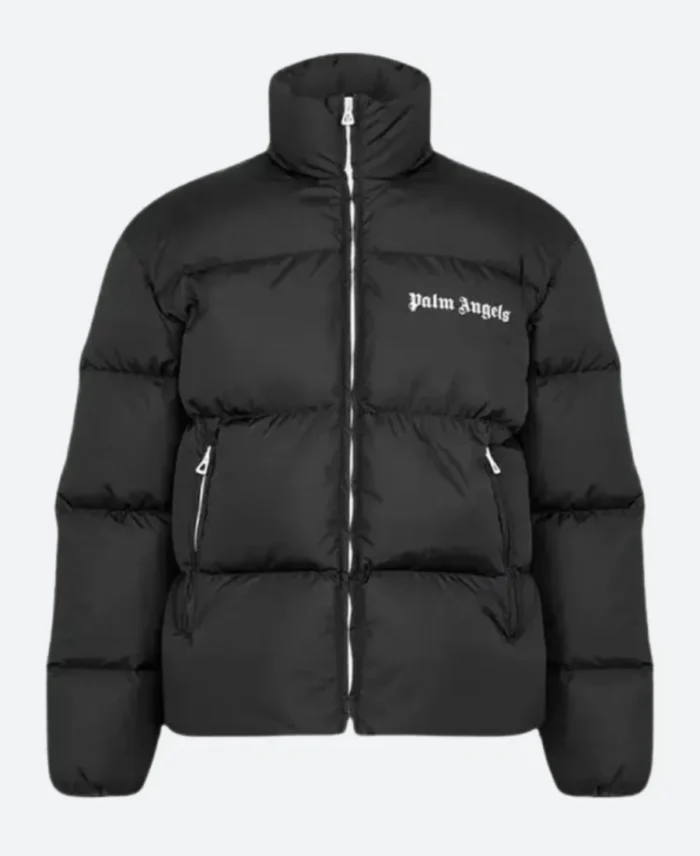Palm Angels Puffer Jacket Black Front Image