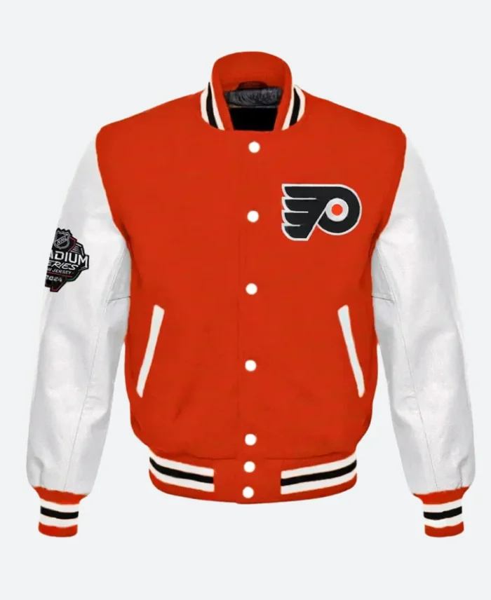 Philadelphia Flyers John Tortorella Varsity Jacket Front Image