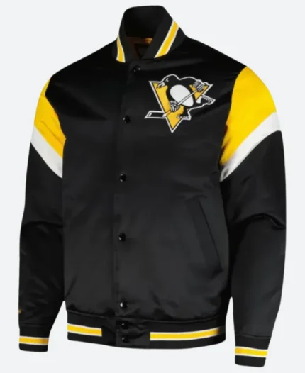 Pittsburgh Penguins Letterman Varsity Jacket Front Image