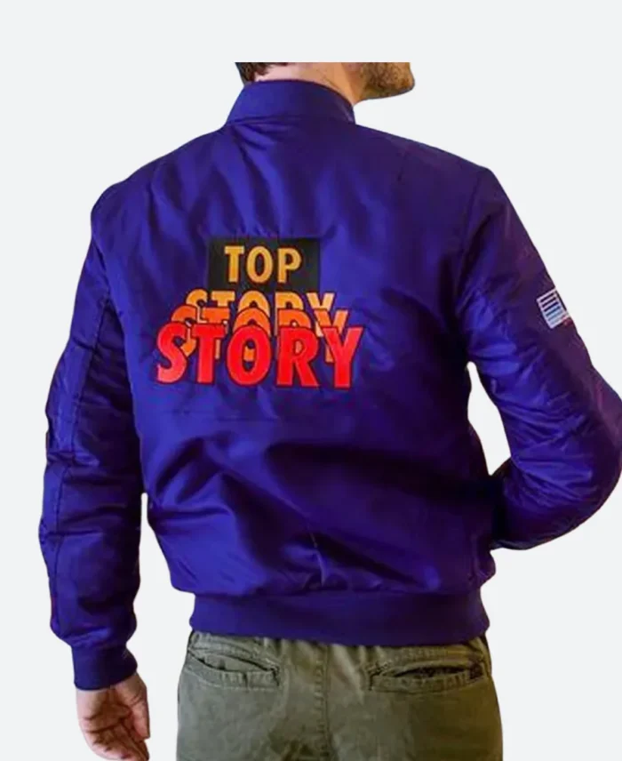 Scream Kenny Top Story Crew Bomber Jacket Back I mage