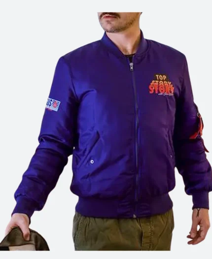 Scream Kenny Top Story Crew Bomber JacketFront Image
