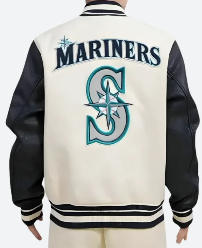 Seattle Mariners Varsity Jacket Back Image